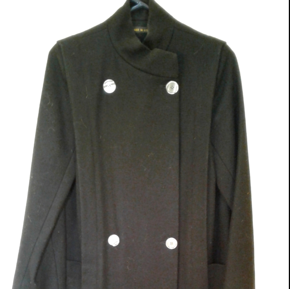 Women's long will black trench coat